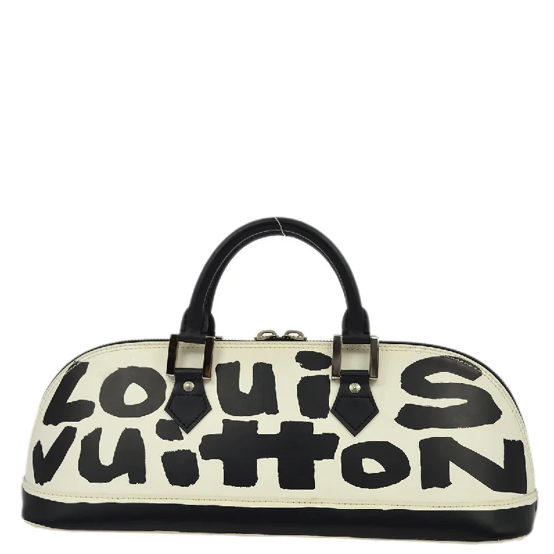 Louis Vuitton Twist bags with a crystal - embellished LV - turnlockLouis Vuitton 2001 Black Graffiti Alma Horizontal Handbag M92175