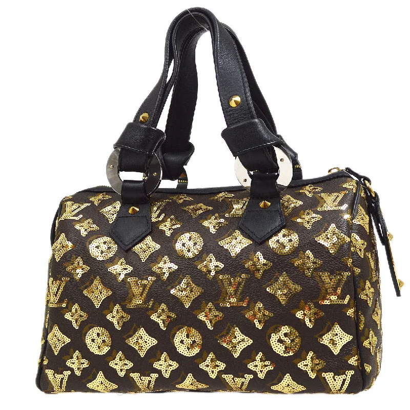 Louis Vuitton Alma bags with a monogram - embossed leather surfaceLOUIS VUITTON 2009 SPEEDY 30 MONOGRAM ECLIPSE M40244