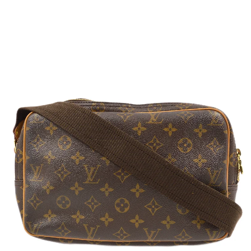 Louis Vuitton backpacks with a padded back panel for comfort during long - wearLouis Vuitton 2000 Monogram Reporter PM Shoulder Bag M45254