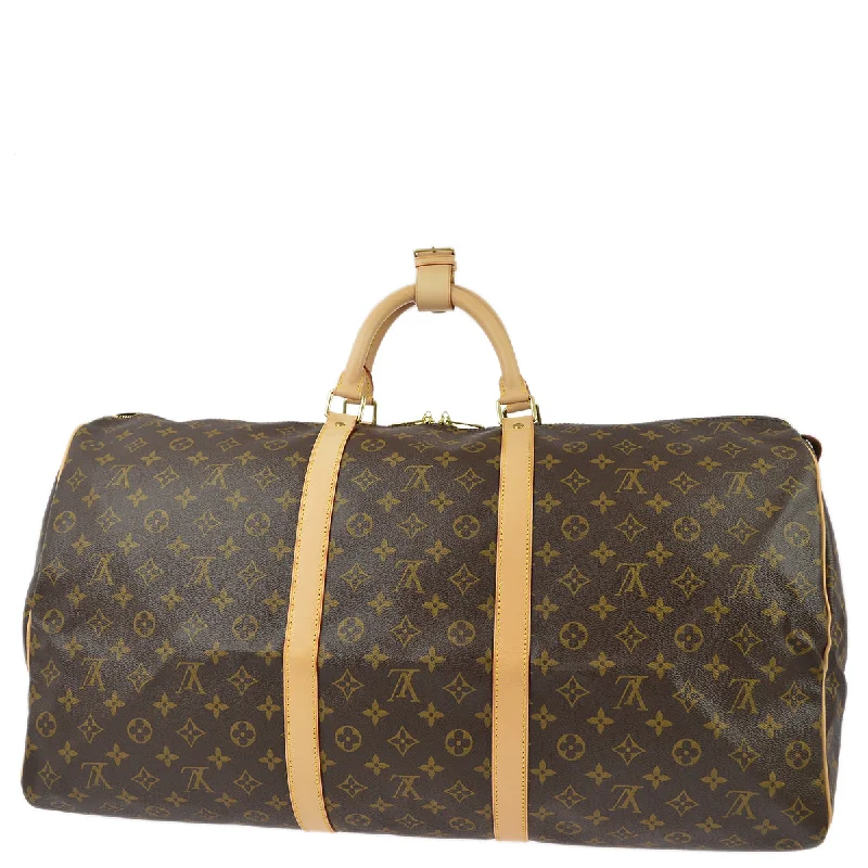 Louis Vuitton Alma bags with a monogram - embossed leather surfaceLouis Vuitton 2007 Monogram Keepall 60 Duffle Handbag M41422