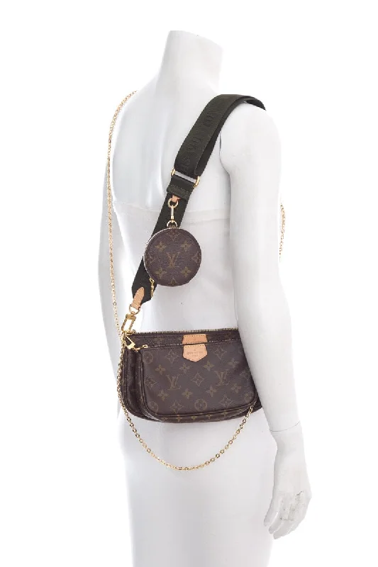 Louis Vuitton crossbody bags with a keychain holder for practicalityLouis Vuitton Monogram Canvas Multi Pochette Handbag