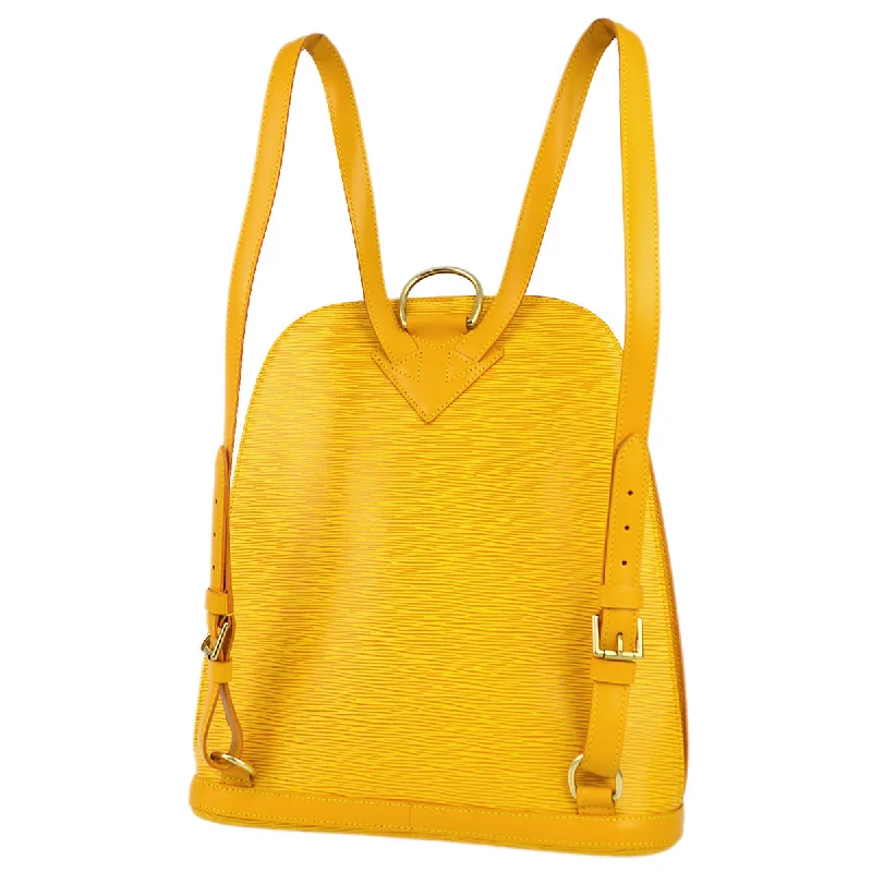 Louis Vuitton bags with a zip - around closure for enhanced securityLouis Vuitton 1997 Yellow Epi Gobelins Backpack M52299