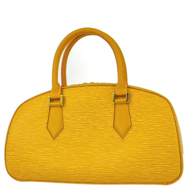 Louis Vuitton crossbody bags in a bold red color for a statementLouis Vuitton 2000 Yellow Epi Jasmin Handbag M52089