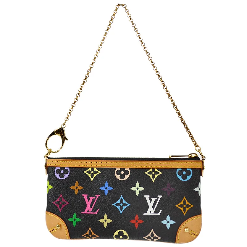 Ladies Louis Vuitton handbags with a detachable coin purse insideLouis Vuitton 2008 Pochette Milla MM Handbag Multicolor M60097