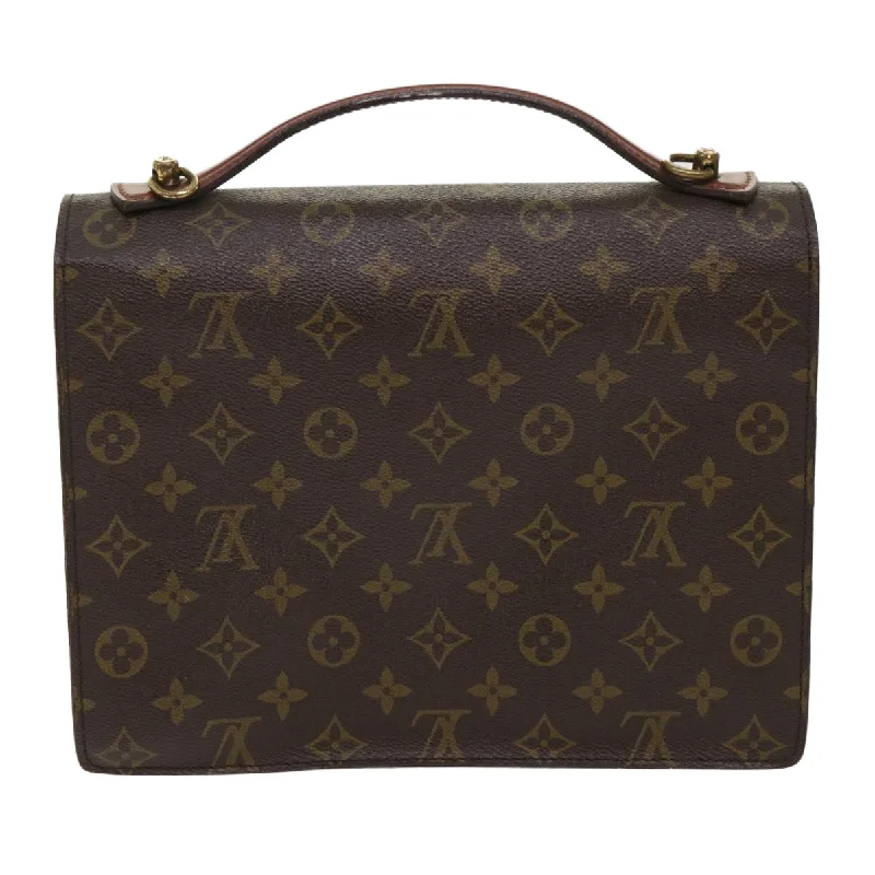 Louis Vuitton bags with a front - flap pocket for quick - access itemsLOUIS VUITTON Monogram Monceau 28 Hand Bag 2way M51185 LV Auth 47818