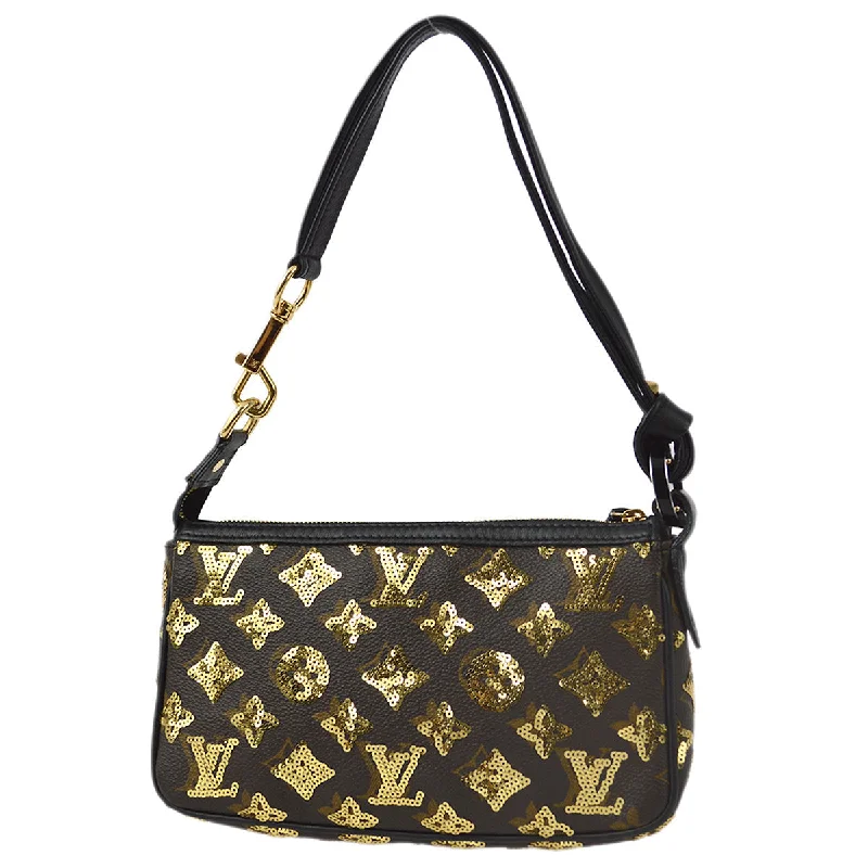 Louis Vuitton handbags with a metal - framed clasp for durabilityLouis Vuitton 2009 Monogram Eclipse Pochette Accessoires Handbag M40248