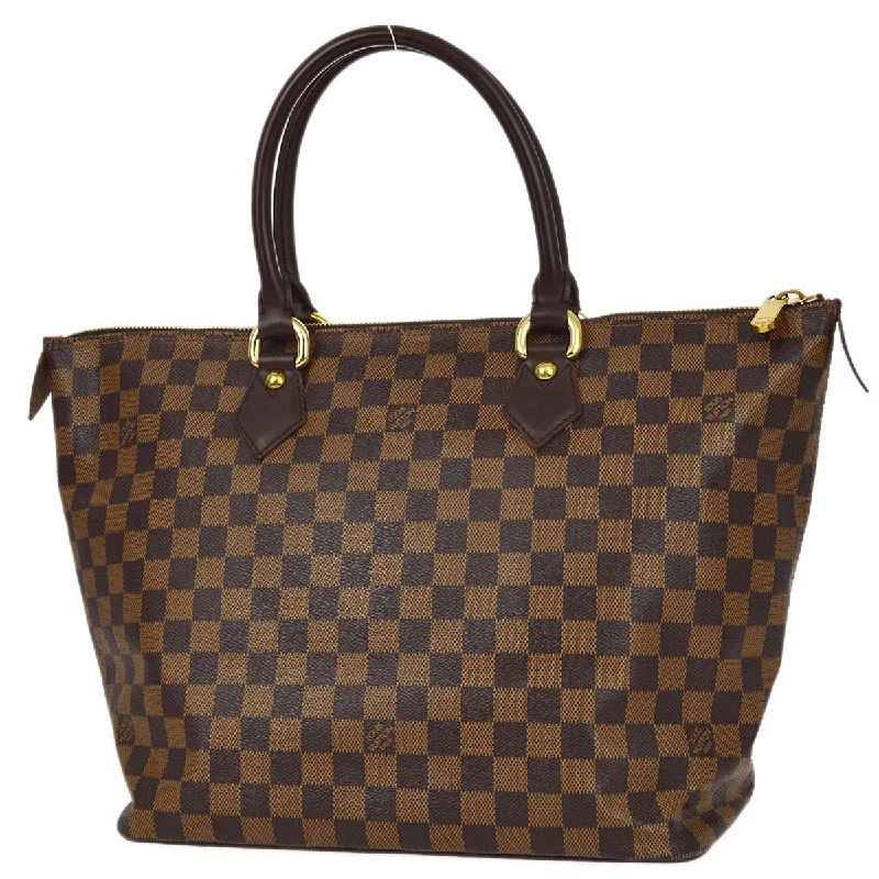 Louis Vuitton bags with a chain - link trim and a leather body for a modern edgeLouis Vuitton 2006 Damier Saleya MM N51182