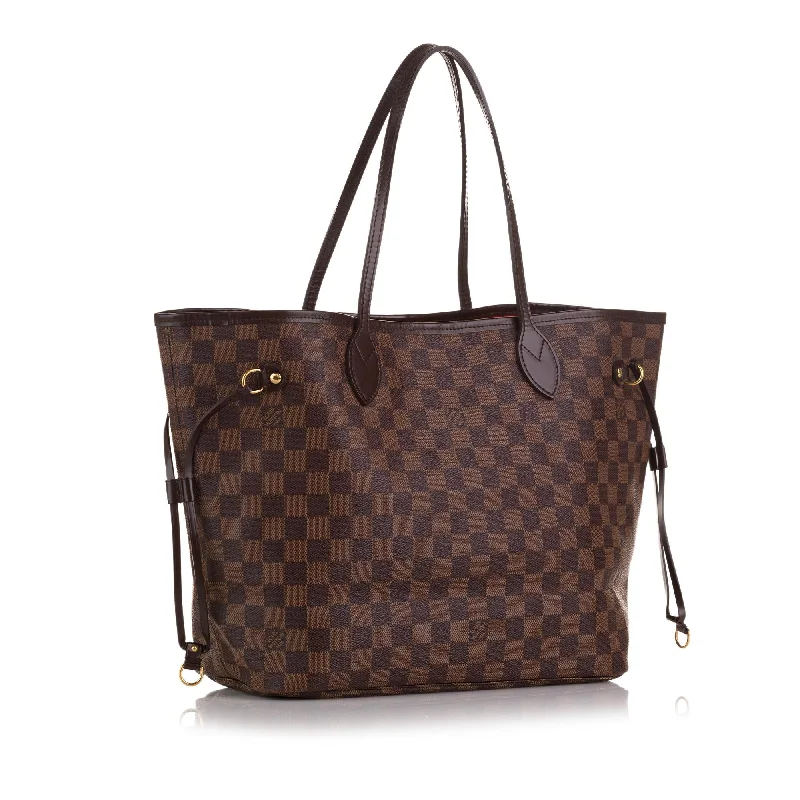 Louis Vuitton backpacks with a hidden back pocket for securityLouis Vuitton Damier Ebene Neverfull MM (iXDDhR)