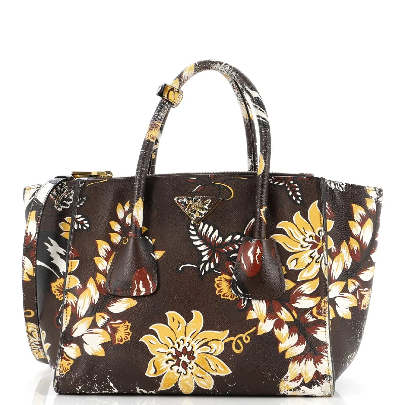 Christian Dior handbags with a snap - button closure and a decorative buckleDouble Zip Lux Tote Printed Saffiano Leather Medium