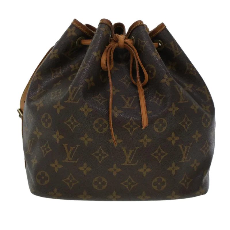 Louis Vuitton tote bags with a water - resistant coating for outdoor useLouis Vuitton Monogram Petit Noe Shoulder Bag M42226 LV  42215