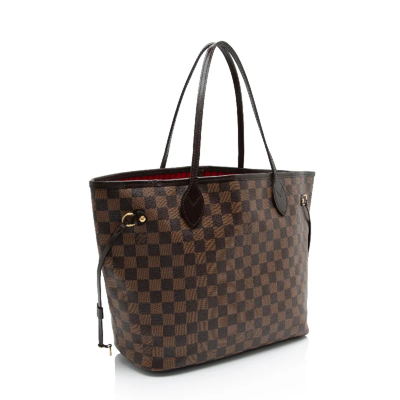 Louis Vuitton backpacks with a multi - pocket organization for functionalityLouis Vuitton Damier Ebene Neverfull MM Tote (MCtMe7)