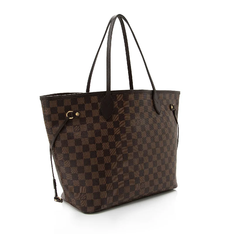 Ladies Louis Vuitton shoulder bags with a magnetic - closure flap for easeLouis Vuitton Damier Ebene Neverfull MM Tote (BrNtNW)