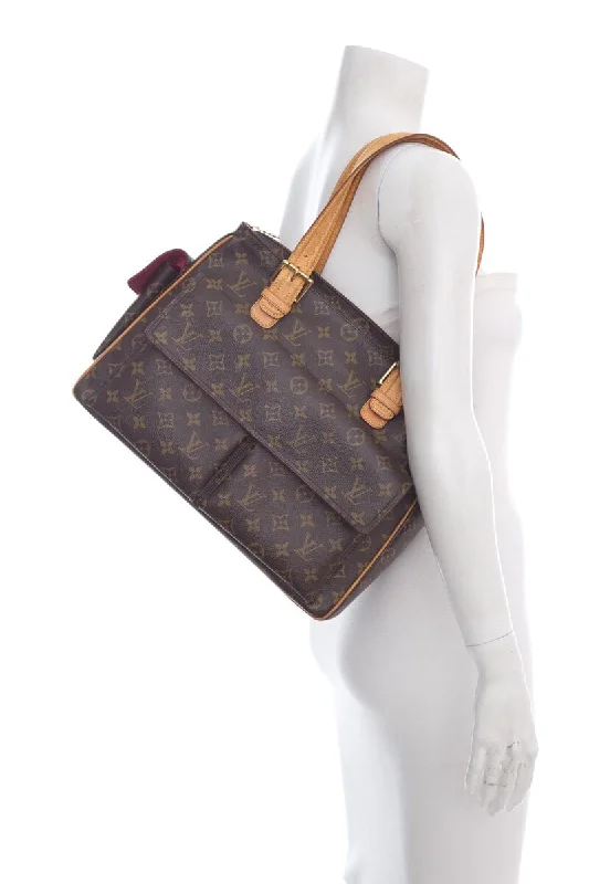 Louis Vuitton bags with a detachable mirror inside for on - the - go touch - upsLouis Vuitton Monogram Canvas Handbag