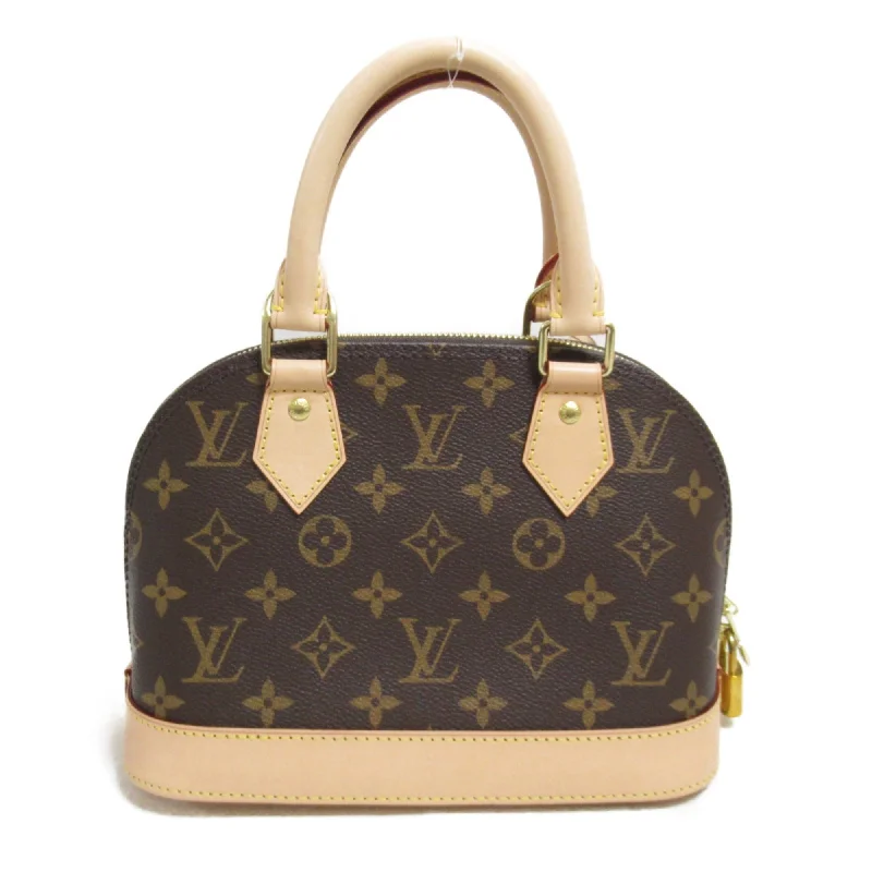 Louis Vuitton Twist bags with a crystal - embellished LV - turnlockLOUIS VUITTON Alma BB 2way Shoulder Bag Brown Monogram PVC coated canvas M53152