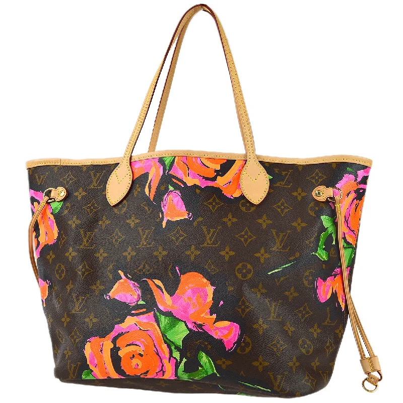 Louis Vuitton tote bags with a spacious interior and multiple pocketsLouis Vuitton 2009 Neverfull MM Monogram Rose M48613