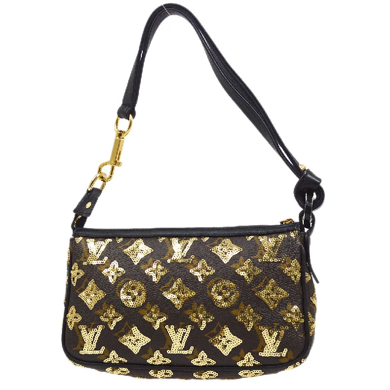 Louis Vuitton Twist bags with the iconic LV - turnlock closureLOUIS VUITTON 2009 POCHETTE ACCESSOIRES MONOGRAM ECLIPSE M40248