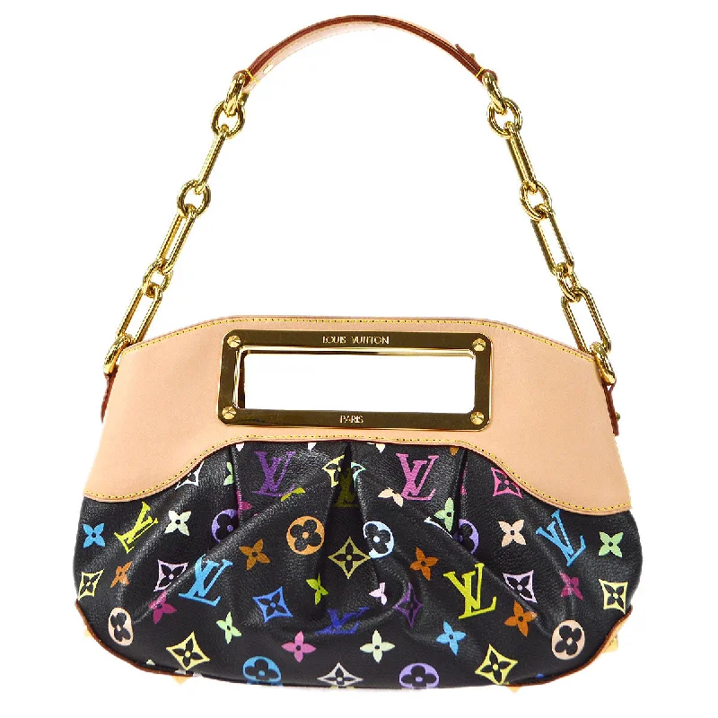 Louis Vuitton tote bags with a double - handle and shoulder - strap optionLOUIS VUITTON 2009 JUDY PM MONOGRAM MULTICOLOR M40258