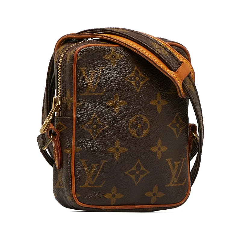 Louis Vuitton Petite Malle bags with a hard - shell structure for uniquenessLouis Vuitton Monogram Mini Danube Crossbody Bag