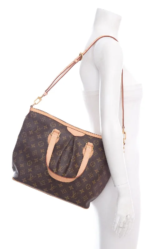 Louis Vuitton bags with a detachable mobile phone holder for convenienceLouis Vuitton 2011 Brown Monogram Palermo Handbag