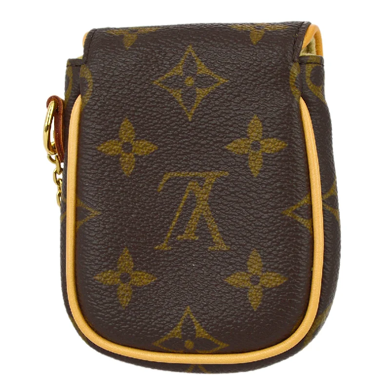 Louis Vuitton bags with a zip - around closure for enhanced securityLouis Vuitton 2006 Monogram Pochette Turam Pouch Bag Key Holder M60020 Small Good