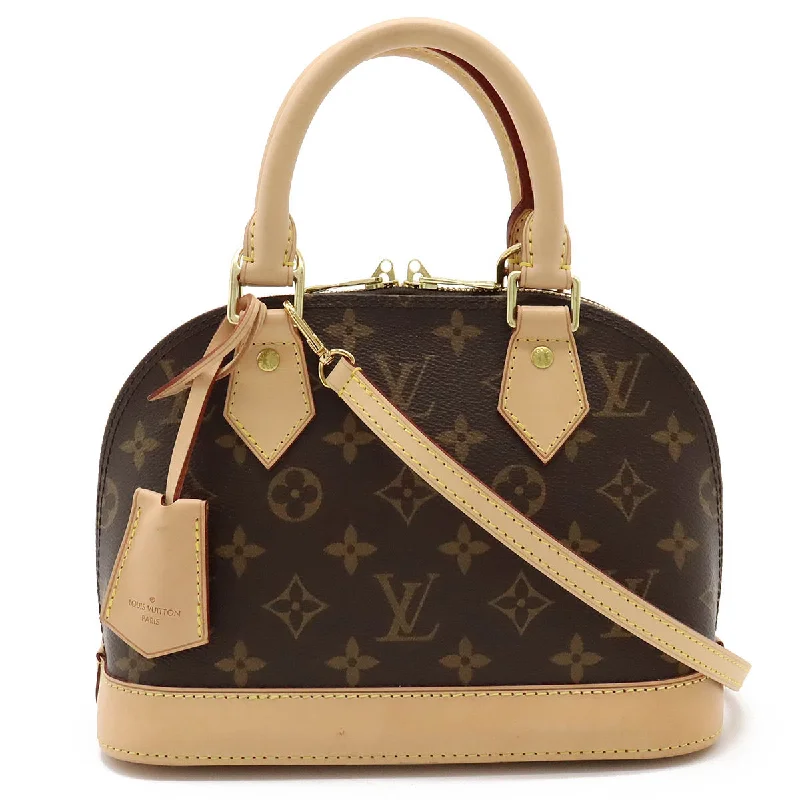 Louis Vuitton bags with a front - zip pocket for small items like keysLouis Vuitton Alma BB 2WAY Shoulder Bag Monogram M53152