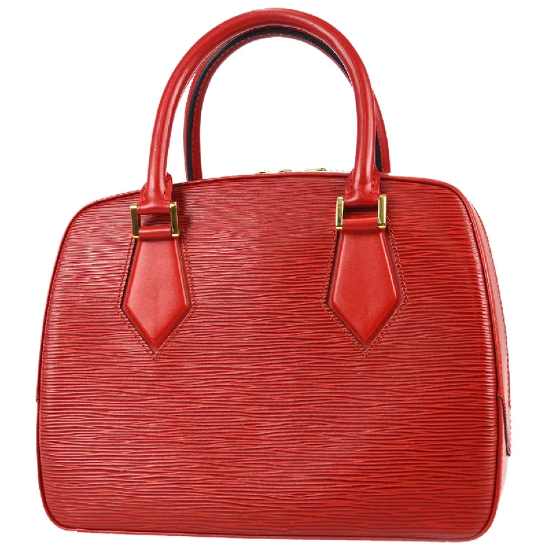 Louis Vuitton Alma bags with a leather - wrapped handle for a luxurious feelLouis Vuitton 1998 Sablon Red Epi M52047