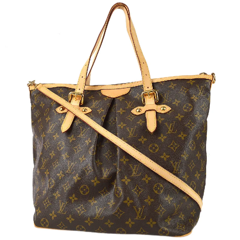 Louis Vuitton handbags with a back - zip pocket for storing valuablesLouis Vuitton 2009 Palermo GM Monogram M40146