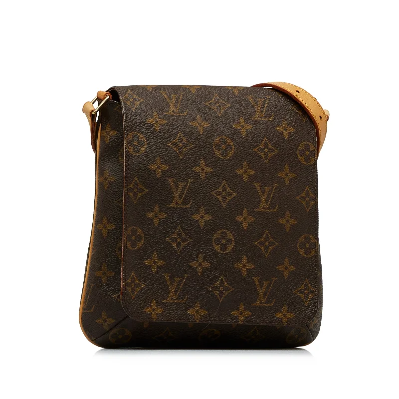 Ladies Louis Vuitton shoulder bags with a magnetic - closure flap for easeLouis Vuitton Monogram Musette Salsa Short Strap Shoulder Bag