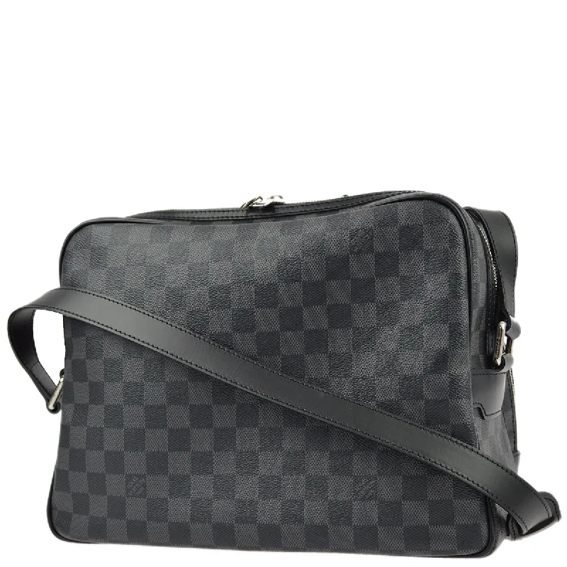 Louis Vuitton crossbody bags with a keychain holder for practicalityLouis Vuitton 2008 Damier Graphite Io Shoulder Bag N45252