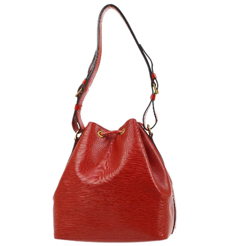 Louis Vuitton Speedy bags in monogram canvas for a classic lookLOUIS VUITTON 2000 PETIT NOE DRAWSTRING SHOULDER BAG RED EPI M44107