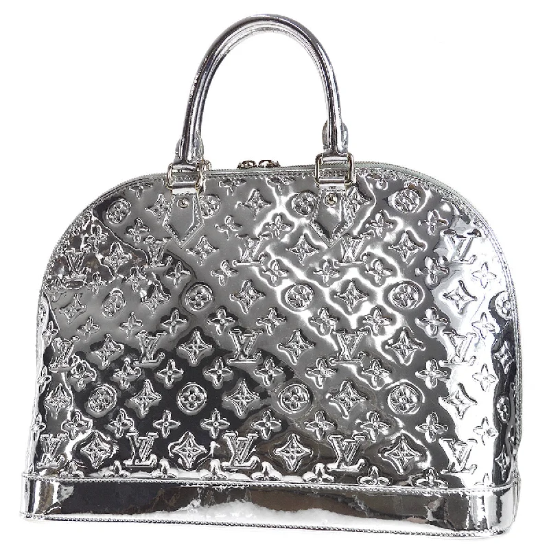 Ladies Louis Vuitton Capucines bags with gold - toned hardwareLouis Vuitton 2008 Alma MM Handbag Monogram Miroir Silver M93623