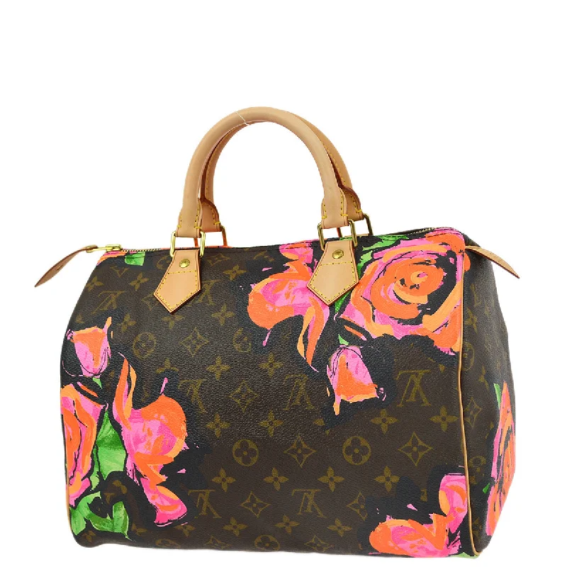 Ladies Louis Vuitton shoulder bags with a wide - width strap for comfortLouis Vuitton 2008 Monogram Rose Speedy 30 Handbag M48610