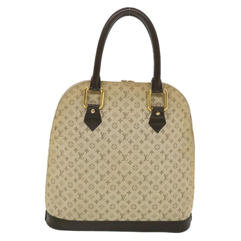 Louis Vuitton Alma bags with a detachable shoulder strap for versatilityLouis Vuitton Monogram Mini Alma Haut Hand Bag Khaki M92203 LV Auth 44187