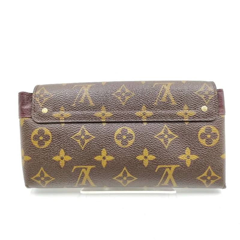 Louis Vuitton bags with a front - zip pocket for small items like keysLouis Vuitton Brown Monogram Long Wallet