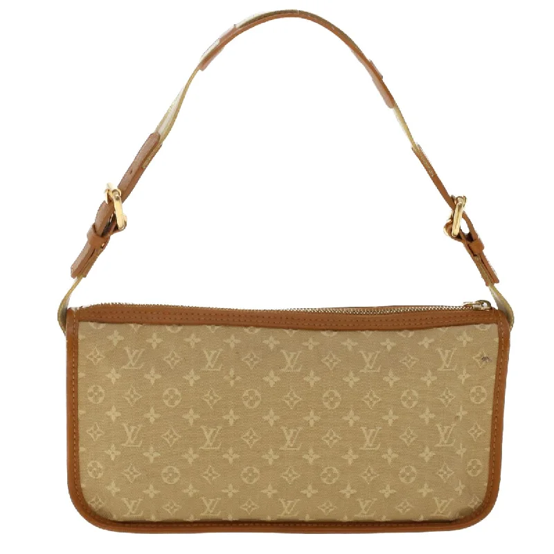 Ladies Louis Vuitton shoulder bags with a wide - width strap for comfortLOUIS VUITTON Monogram Mini Pochette Catrain Bag Khaki M92333 LV Auth 49553