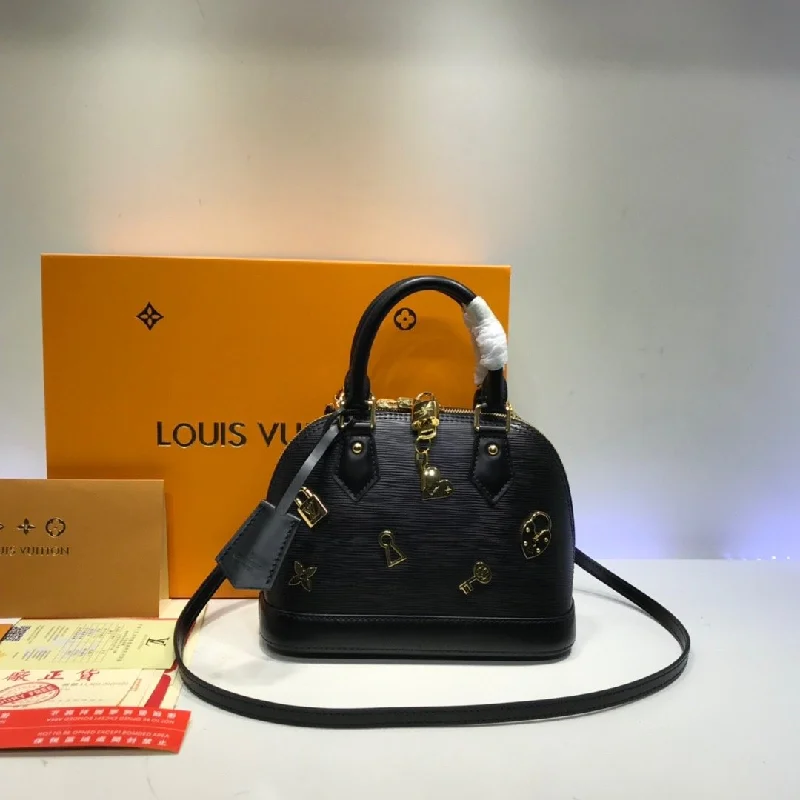 Louis Vuitton Capucines bags with smooth calfskin leather for luxuryLouis Vuitton Alma BB Epi Leather Love Lock Edition Black