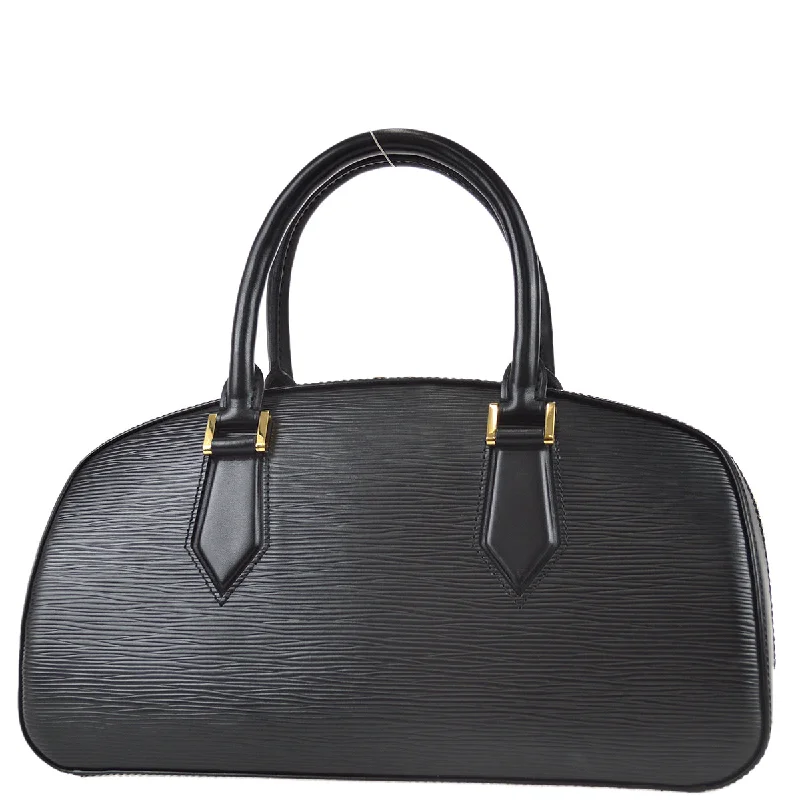 Louis Vuitton handbags with a back - zip pocket for storing valuablesLouis Vuitton 1998 Black Epi Jasmin M52082