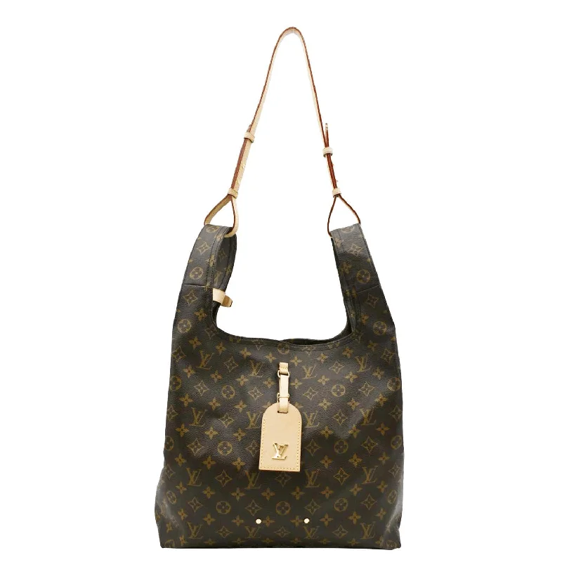 Medium - sized Louis Vuitton tote bags for work and shoppingLOUIS VUITTON Atlantis GM Monogram Canvas Shoulder Bag Brown