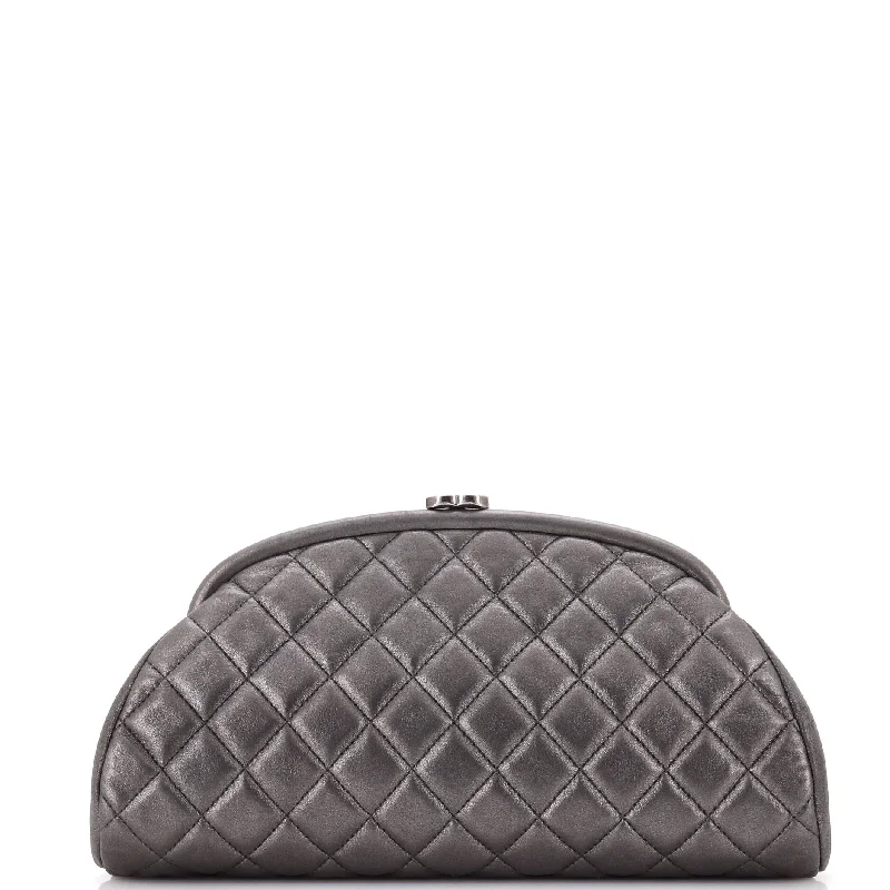 Christian Dior bags with a side - pocket for holding a water bottleTimeless Clutch Quilted Nubuck