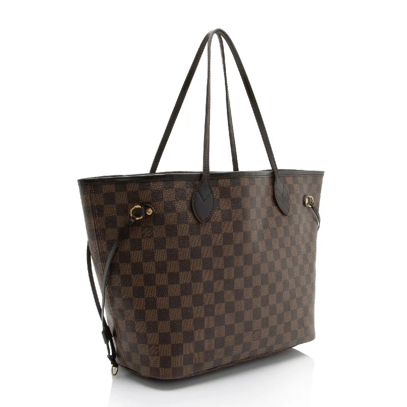 Louis Vuitton crossbody bags with a woven leather strap for textureLouis Vuitton Damier Ebene Neverfull MM Tote (IKoNgr)