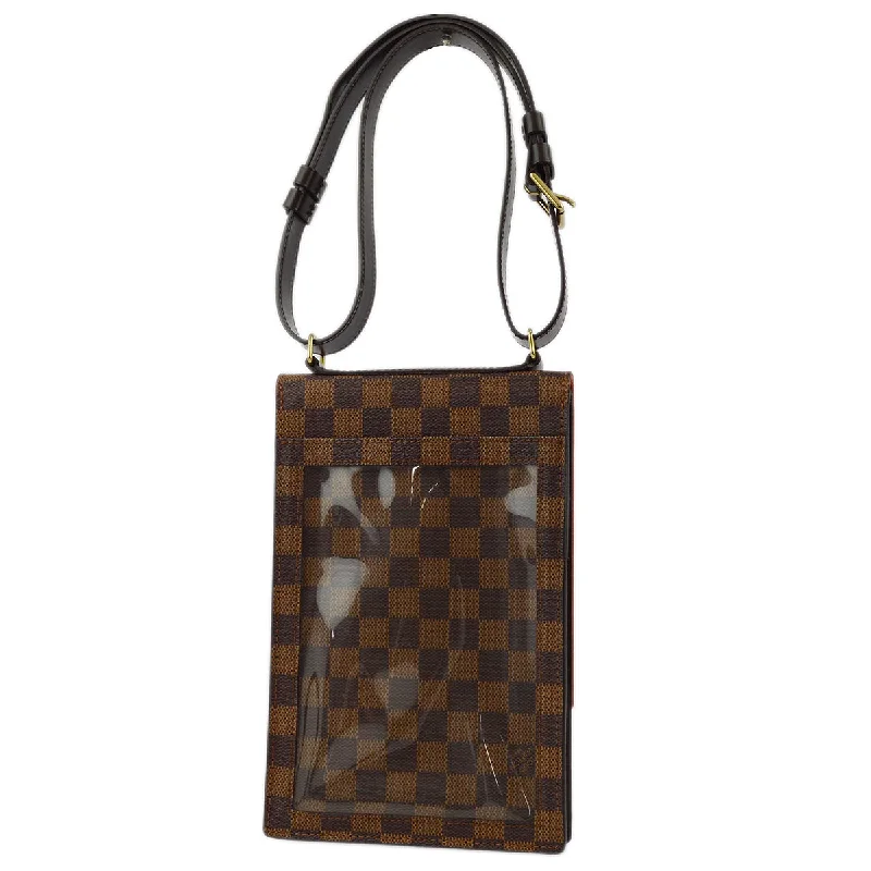 Louis Vuitton bags with a detachable mobile phone holder for convenienceLouis Vuitton 1998 Damier Portobello Shoulder Bag N45271