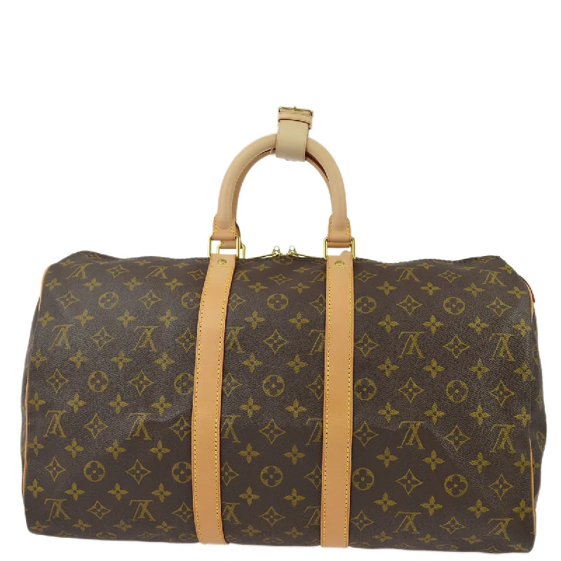 Ladies Louis Vuitton shoulder bags with a wide - width strap for comfortLouis Vuitton 2000 Monogram Keepall 45 Duffle Handbag M41428