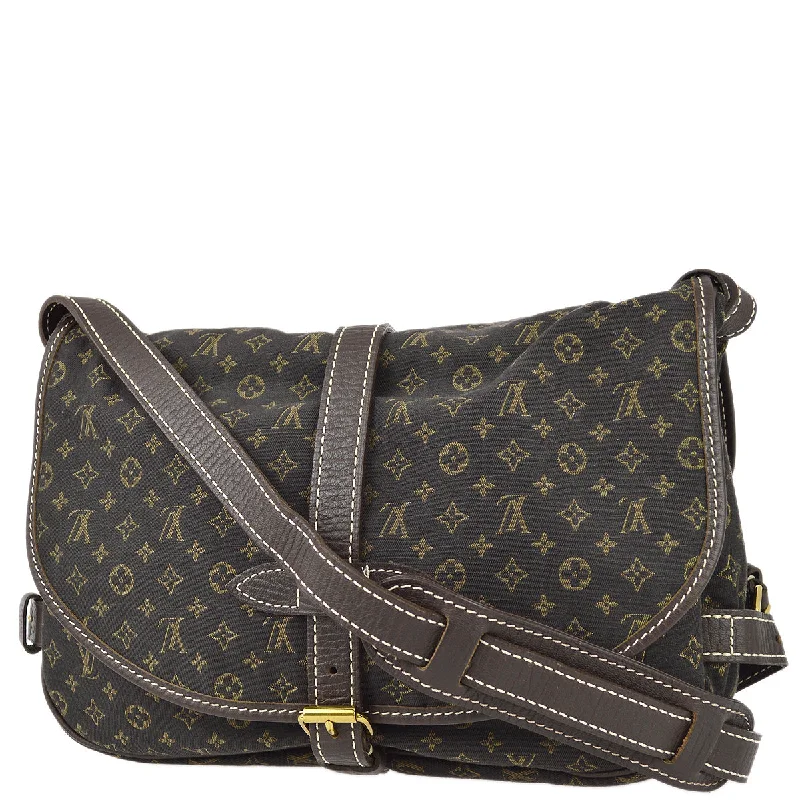 Louis Vuitton bags with a zippered interior pocket for better organizationLouis Vuitton 2007 Monogram Mini Lin Saumur 30 Shoulder Bag M95227