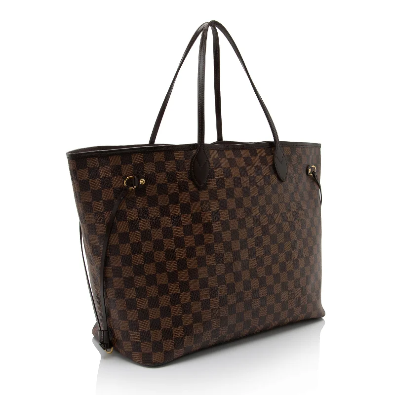 Louis Vuitton backpacks with a hidden back pocket for securityLouis Vuitton Damier Ebene Neverfull GM Tote (Vxt89r)