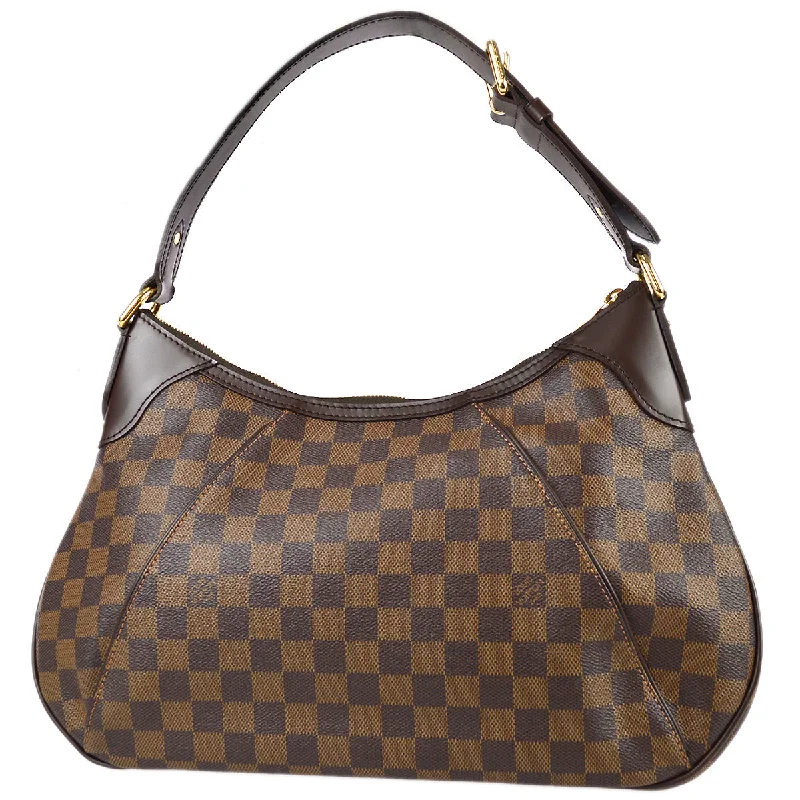 Louis Vuitton crossbody bags in a bold red color for a statementLouis Vuitton 2009 Damier Thames GM N48181