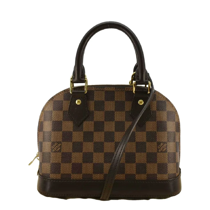 Louis Vuitton crossbody bags with adjustable shoulder straps for comfortLOUIS VUITTON Alma BB Damier Ebene Satchel Bag Brown