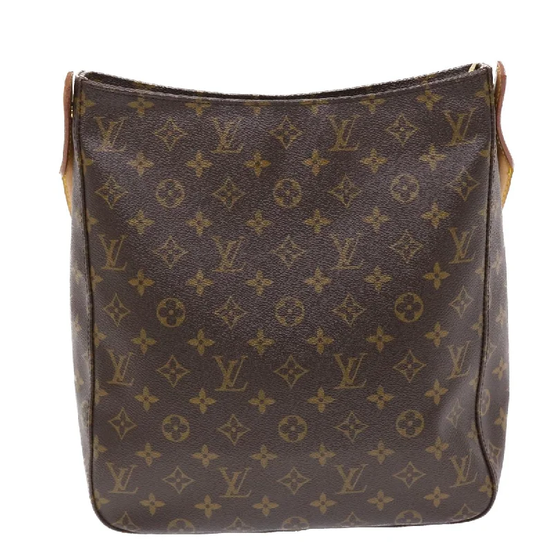 Louis Vuitton Capucines bags with smooth calfskin leather for luxuryLOUIS VUITTON Monogram Looping GM Shoulder Bag M51145 LV Auth 49405