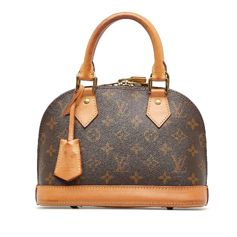 Louis Vuitton bags with a detachable mirror inside for on - the - go touch - upsLouis Vuitton Alma BB Monogram Canvas