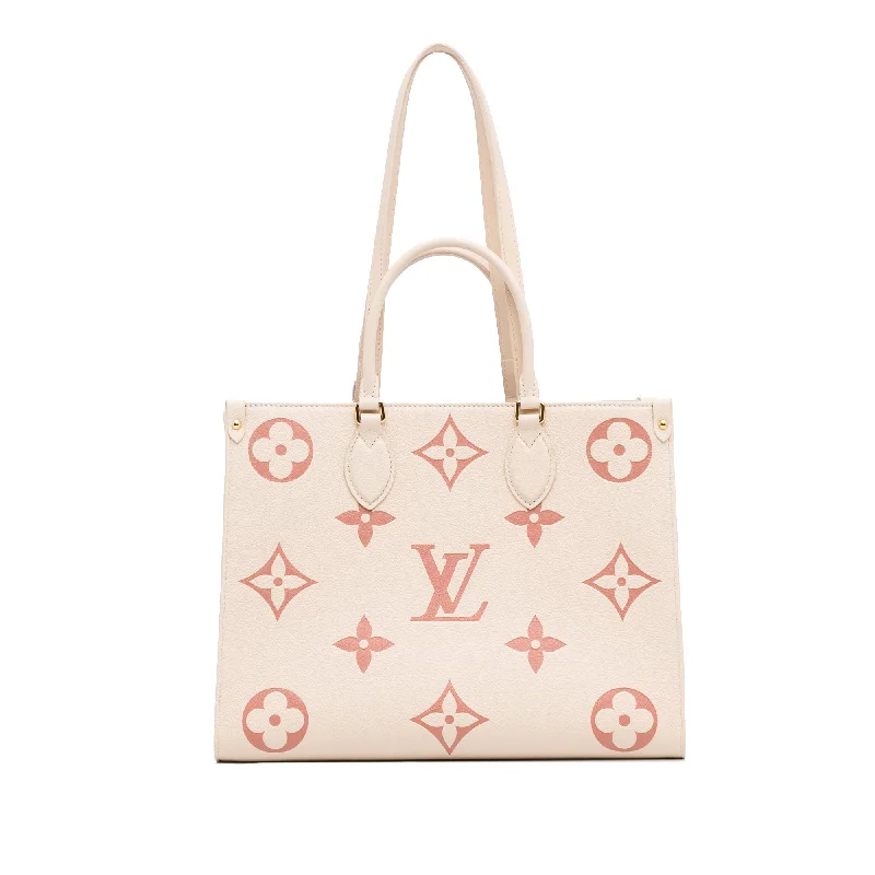 Louis Vuitton tote bags with a printed LV logo on the front for brand visibilityLouis Vuitton Onthego MM Multicolor Monogram Empreinte