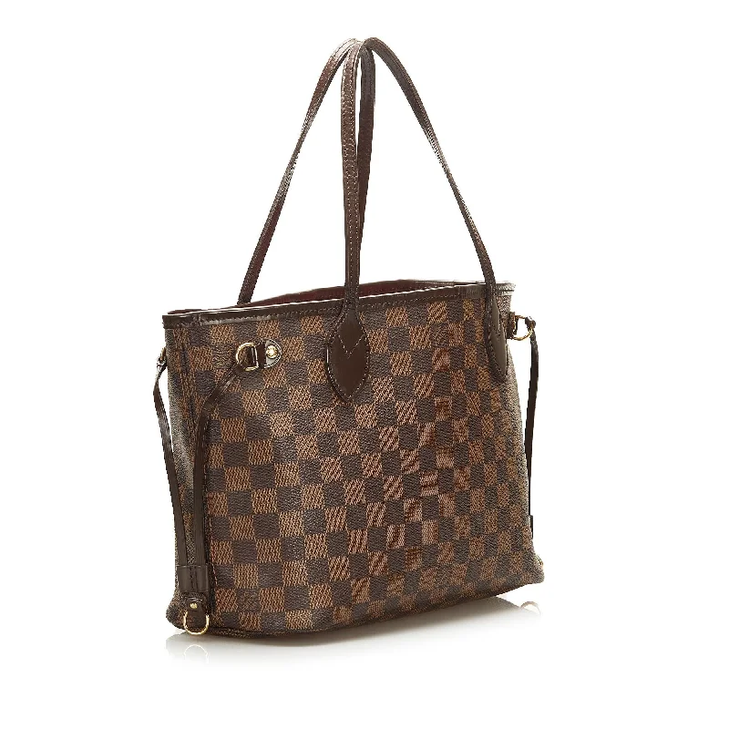 Louis Vuitton tote bags with a water - resistant coating for outdoor useLouis Vuitton Damier Ebene Neverfull PM 35151)